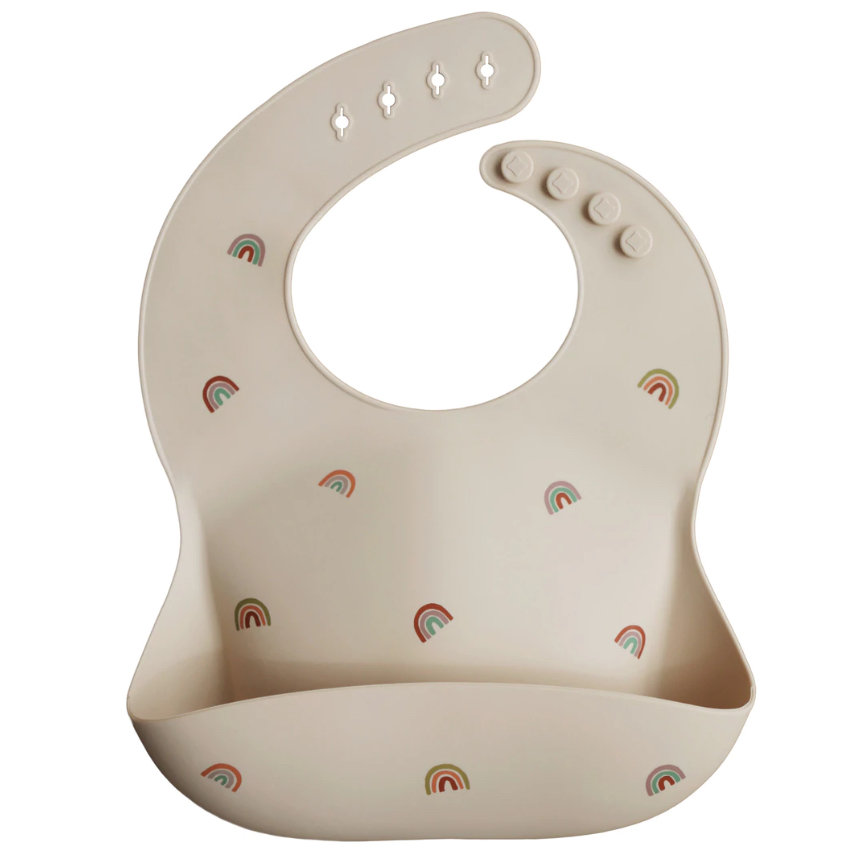 Silicone Bib - Rainbow