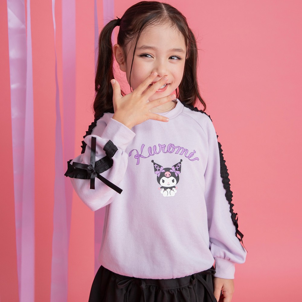 🆕【⭐訂購⭐】🇯🇵日本直送 🌀#Kuromi & #Melody 蝴蝶結蕾絲袖 衛衣［3款選］🌀 [ELJA-0280][261129]