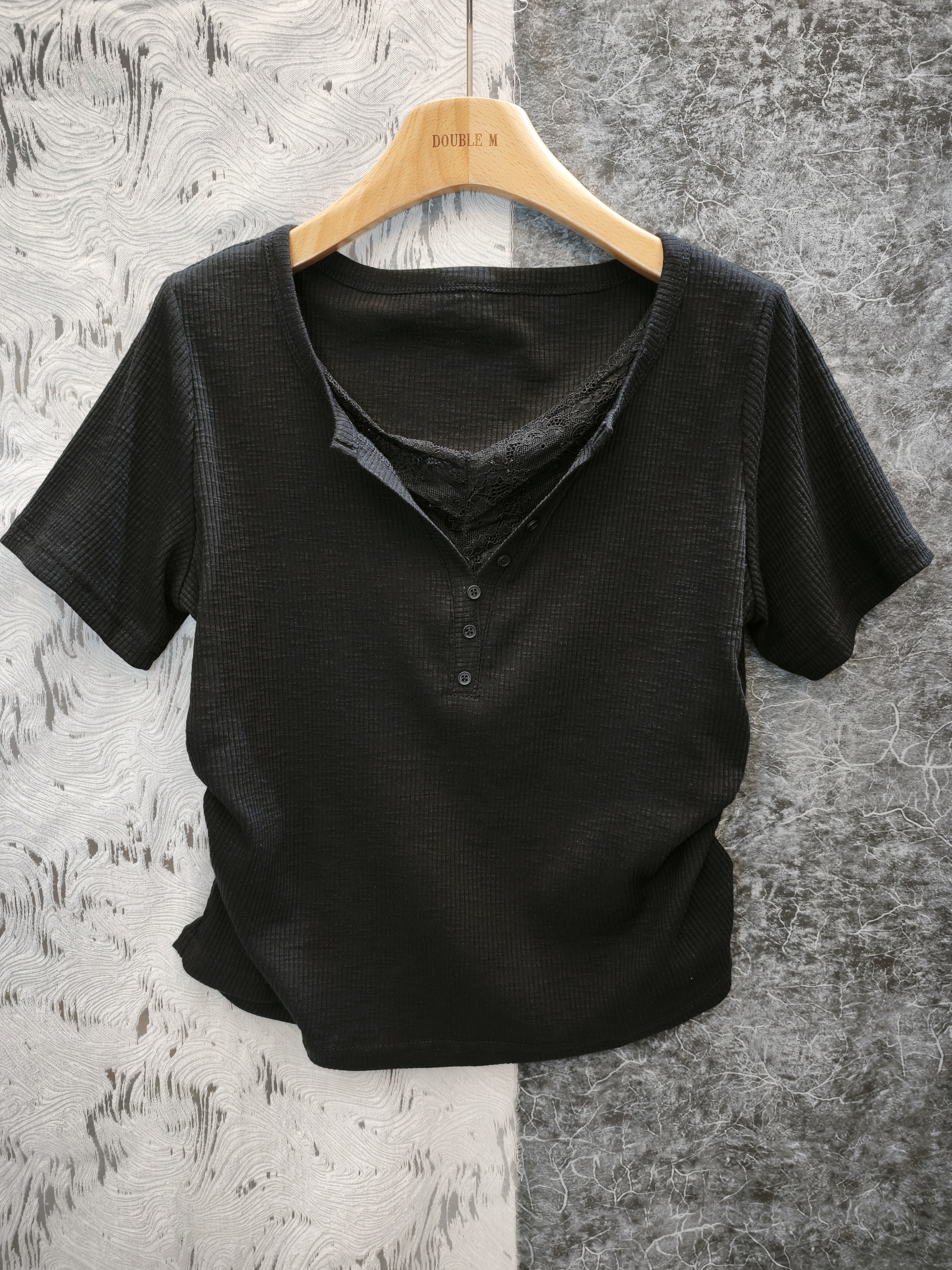 假兩件羅紋上衣