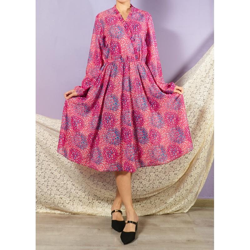C.a. 1970s-80s Psychedelic Paisley Day Dress(MT1608-109)