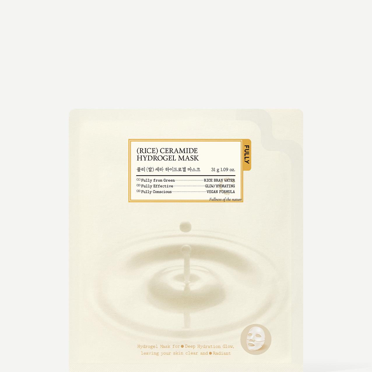 Fully Rice Ceramide Hydrogel Mask Sheet 全米神經酰胺水凝膠面膜片 4ea [預計9月中出貨]