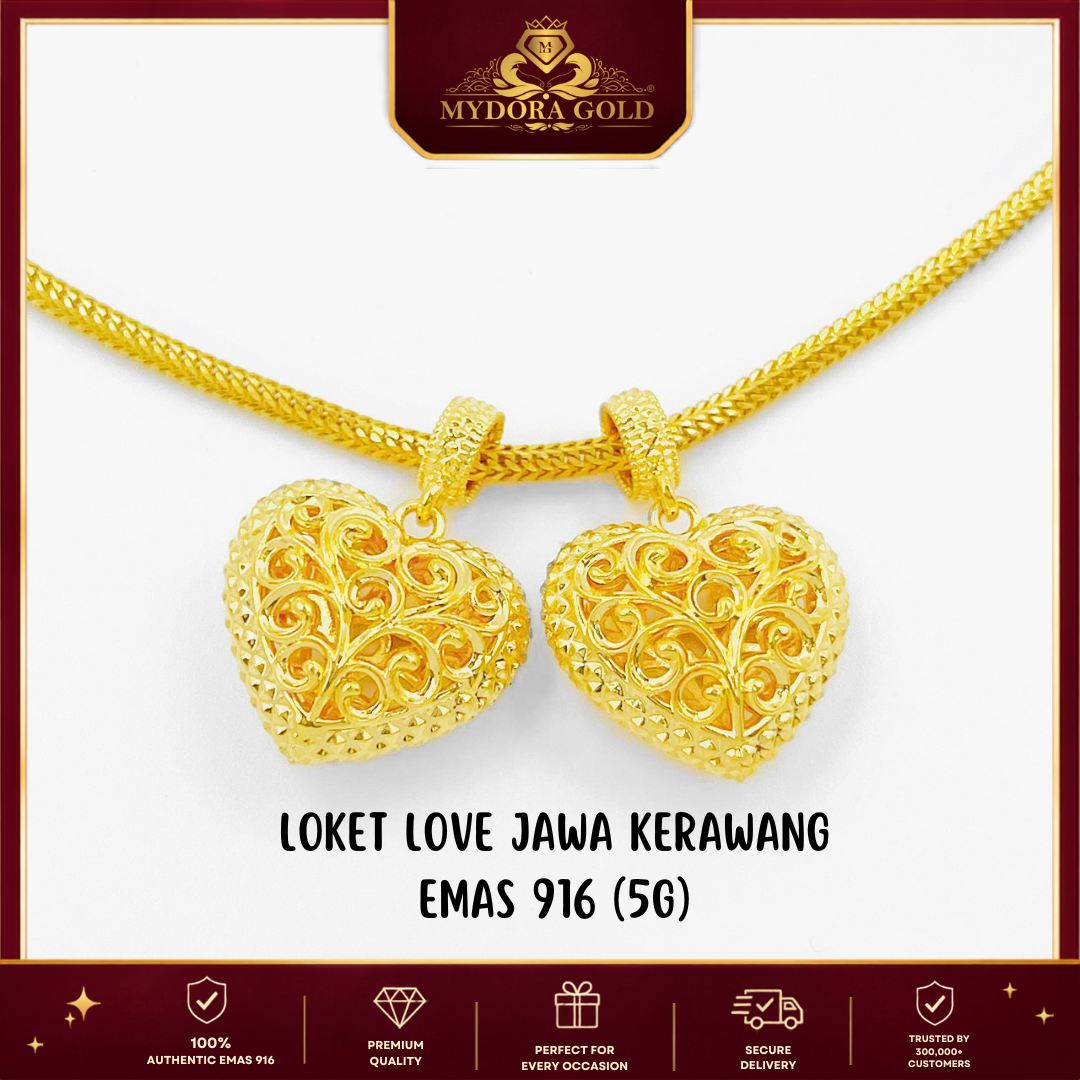 MYDORA Loket Love Jawa Kerawang (5G) l EMAS 916/22K