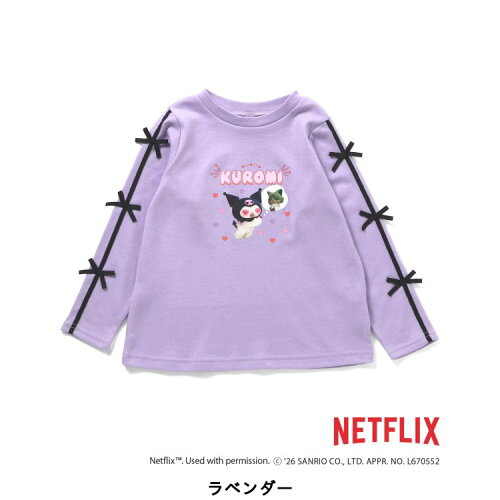 🆕【⭐訂購⭐】🇯🇵日本直送 🌀Netflix x #Sanrio 蝴蝶結袖口 長袖 tee［3款選］ 🌀[ELHA-0076][260920]