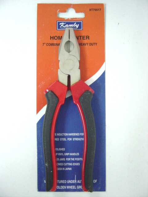 Kamly7吋紅黑柄花腮鉗XT75517