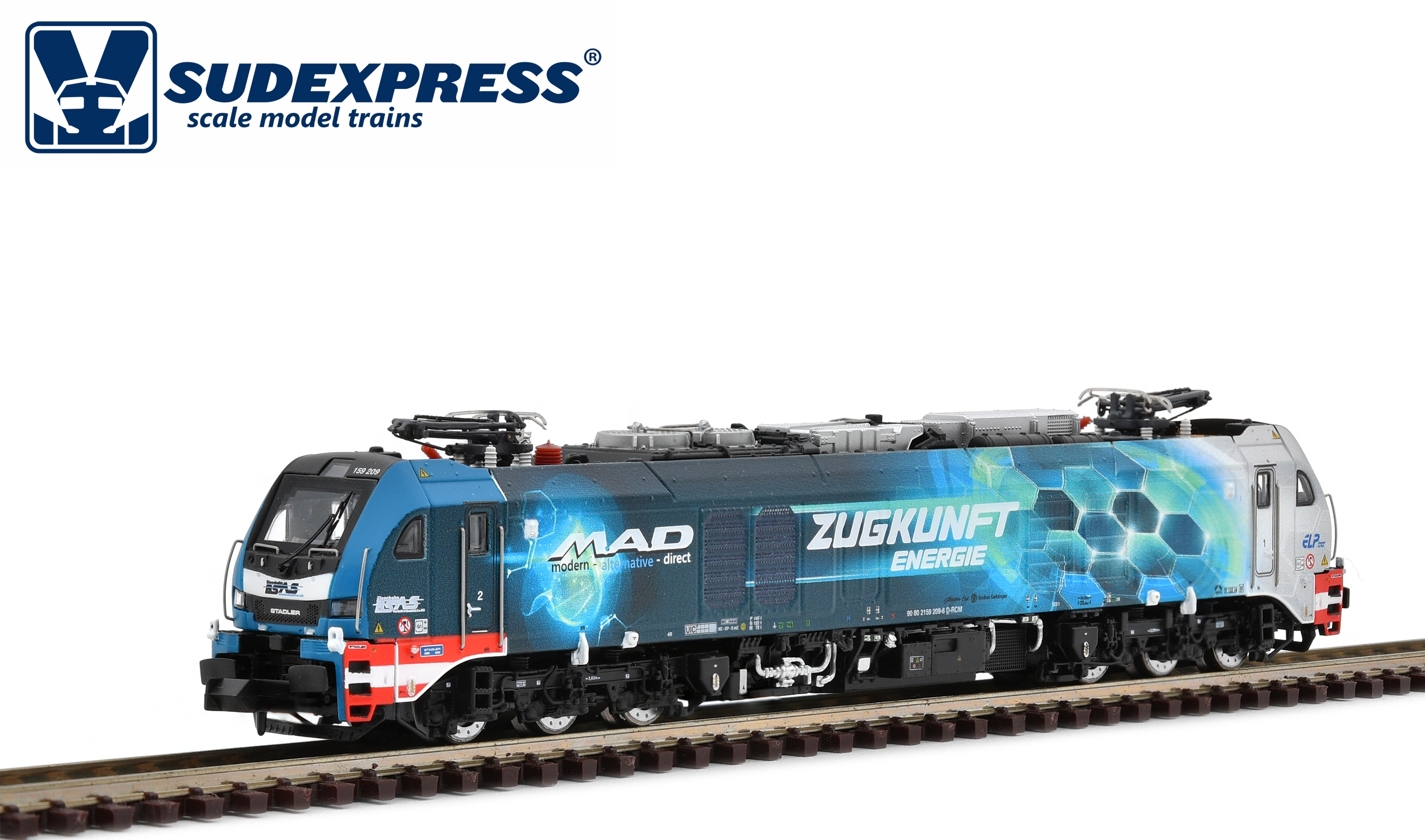 Sudexpress N比例 STADLER EuroDual locomotive BR 159 of the MAD analog模擬
