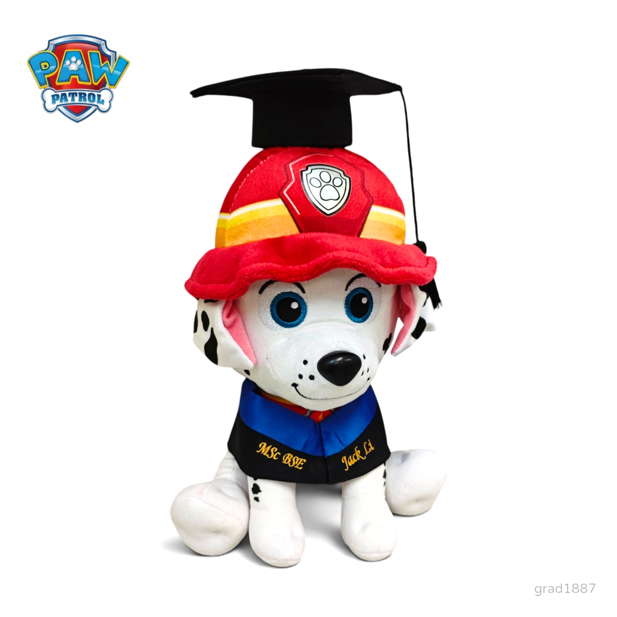 Marshall 畢業公仔 Paw Patrol 汪汪隊毛毛畢業禮物公仔 24cm坐款  香港現貨 可加
