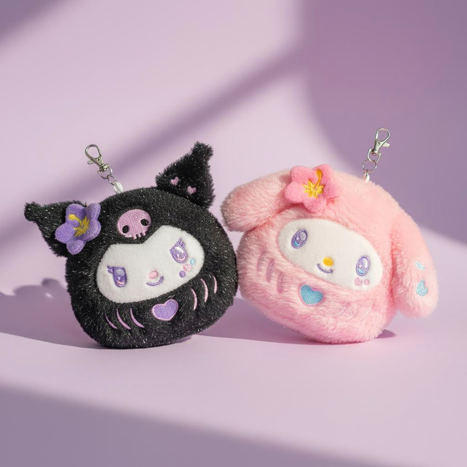 Sanrio - 達摩公仔掛飾 (黑色Kuromi款)