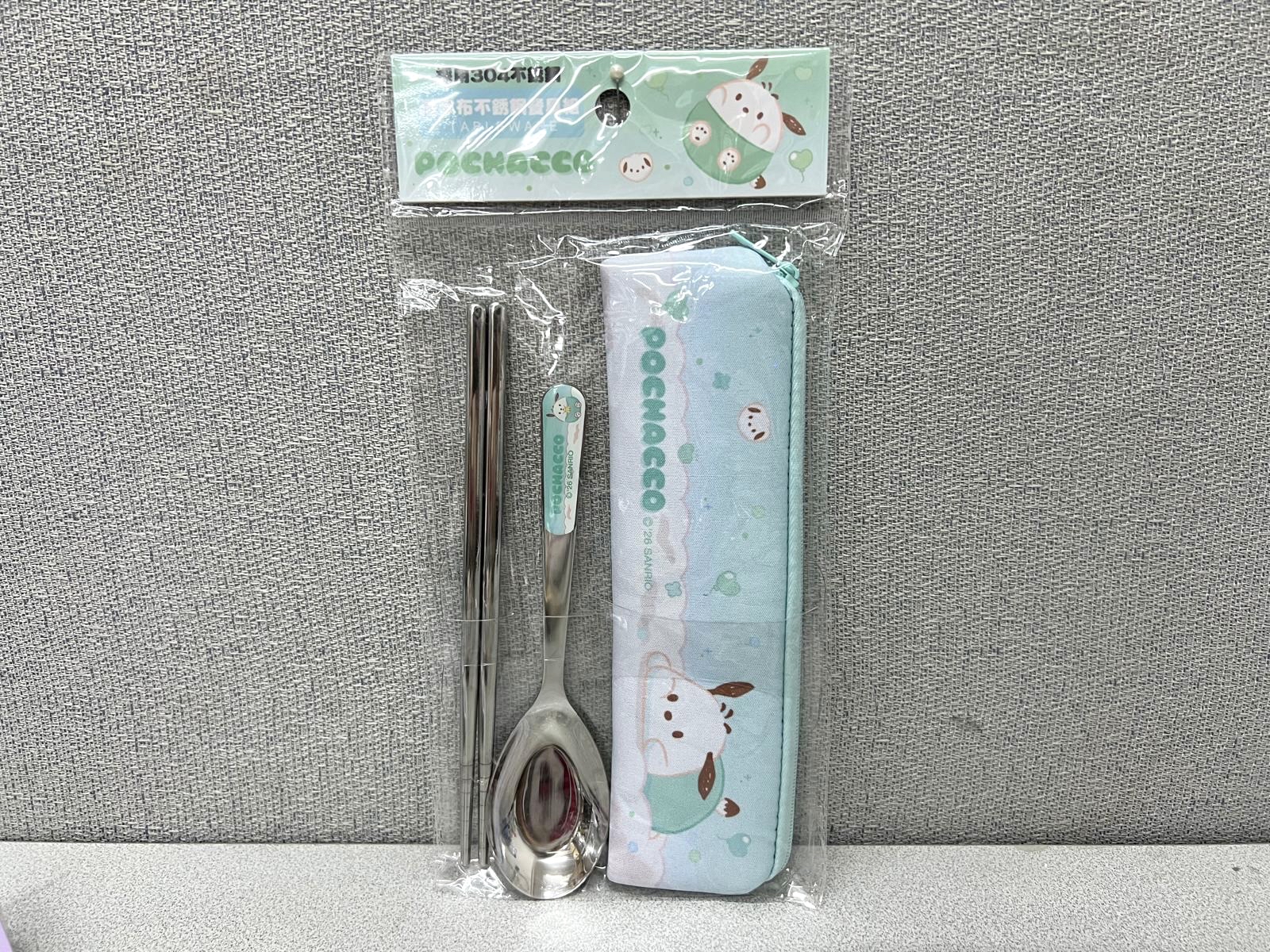 🇹🇼台灣正版授權 Sanrio 潛水布不餐具套裝💕