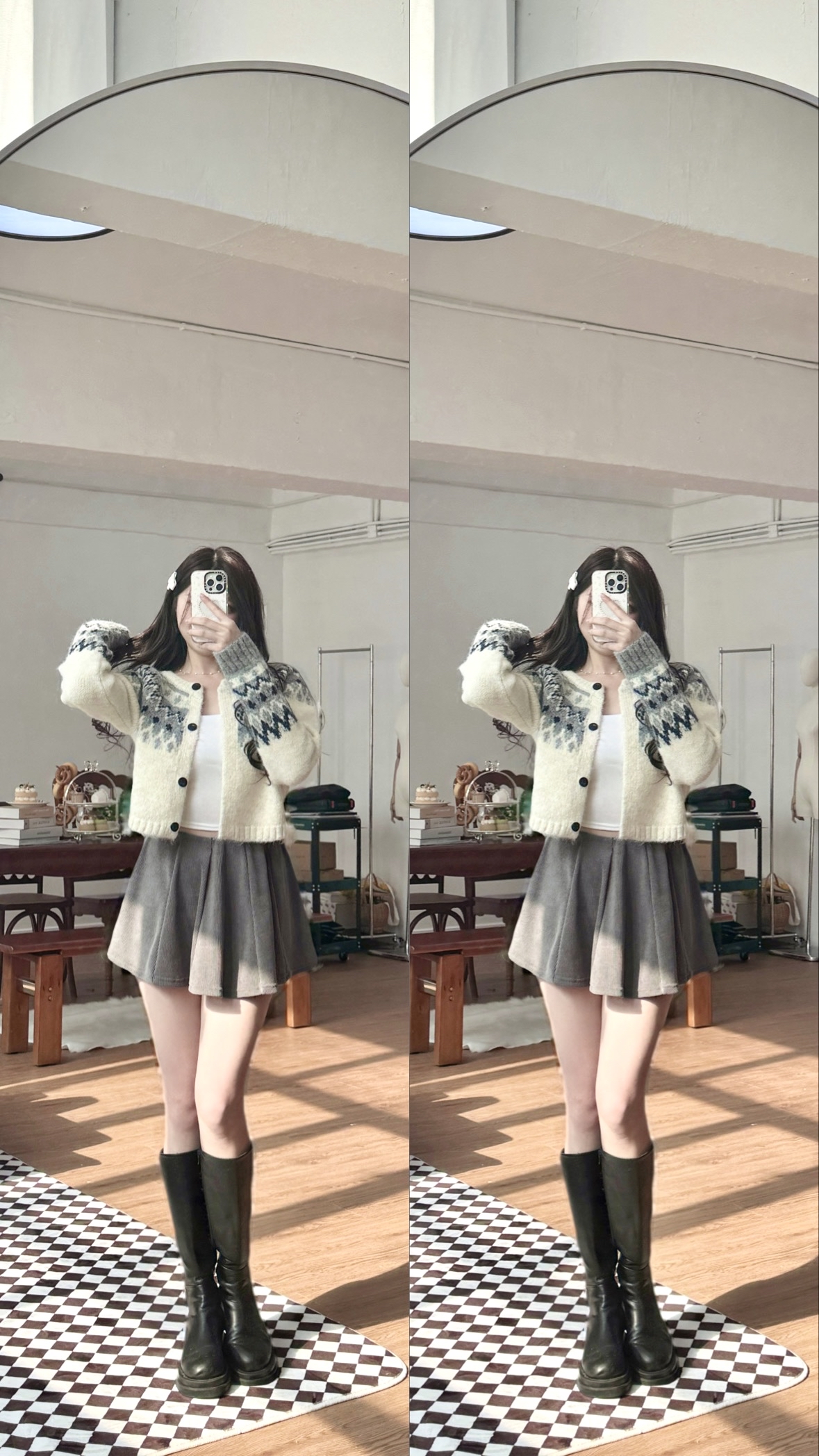 【 ♪ 高質量🎱充滿質感紋理～🖤超美波浪裙擺裙褲୨⚑゛】High-quality Ruffle Skirt Pants(兩色入)