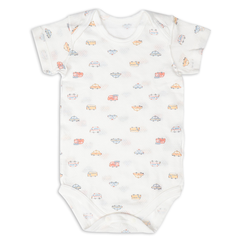 🇯🇵預訂 日本直送🇯🇵車車印花純棉網眼短袖包屁衣兩件套