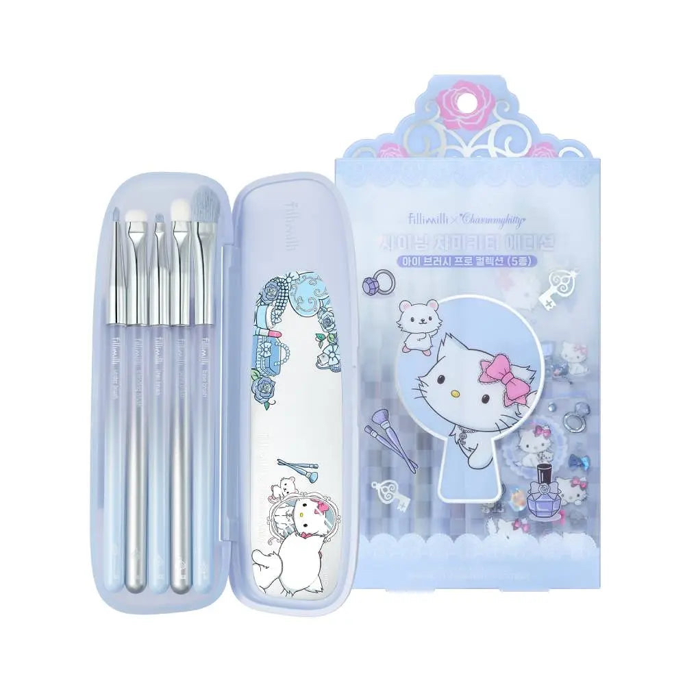 （約5月頭到貨）🇰🇷韓國人氣 Fillimilli x CharmmyKitty 女士眼影掃一套5枝💕
