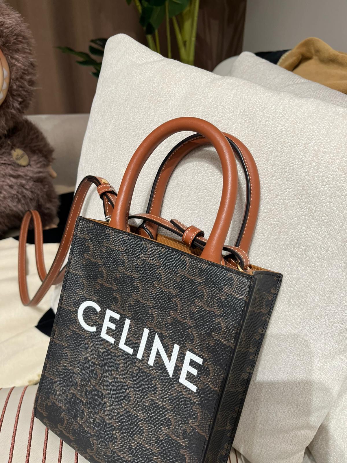 未使用品 Celine mini vertical cabas Tan 100%Authentic, Unused ✅澳門專門店收據23✅Dust bag