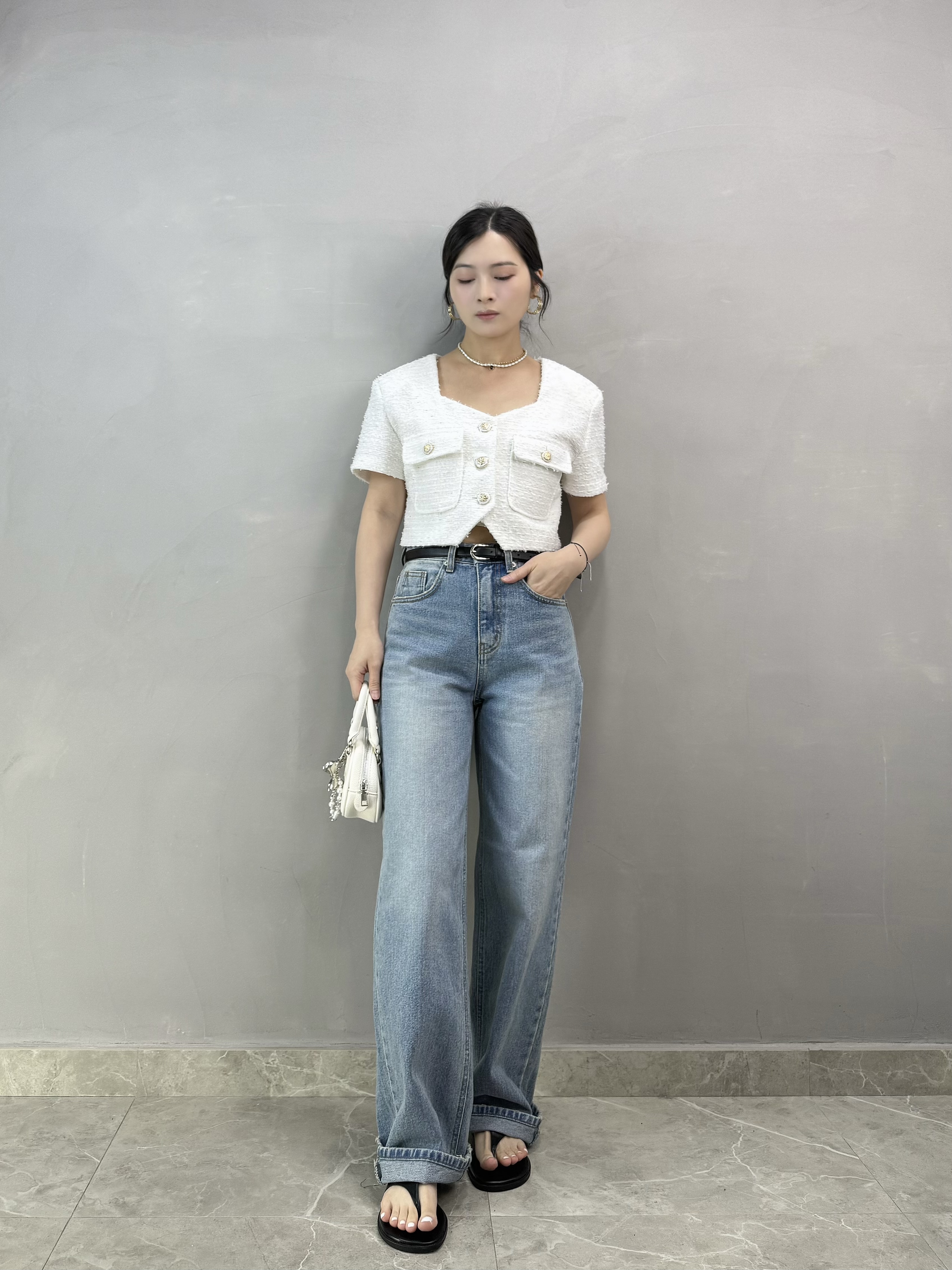 A10 短身Tweed 料外套