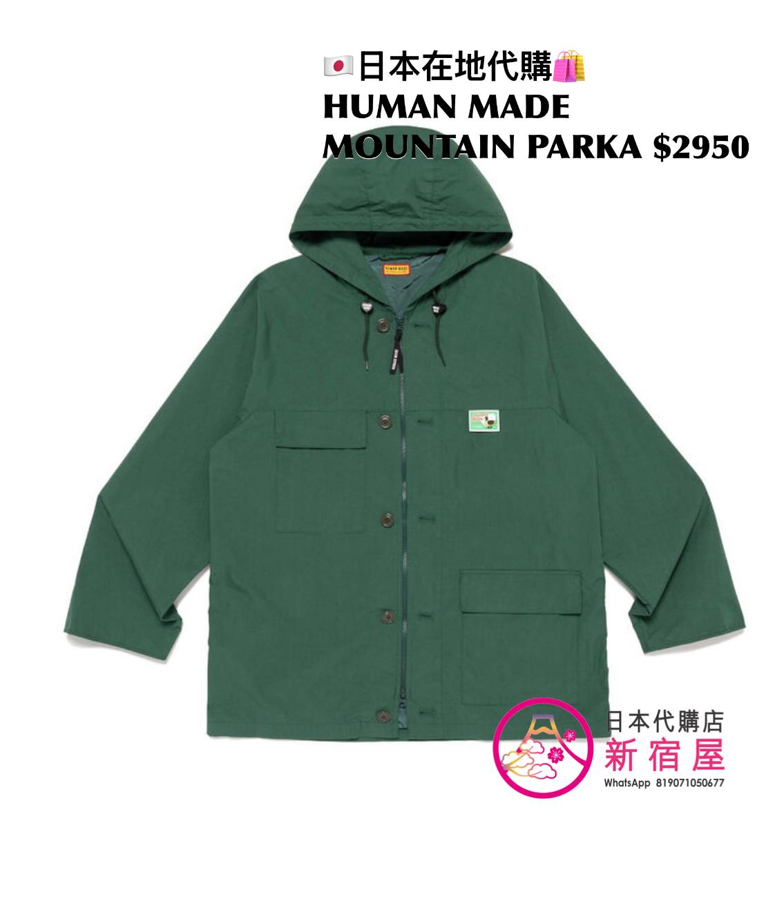 HUMAN MADE MOUNTAIN PARKA
