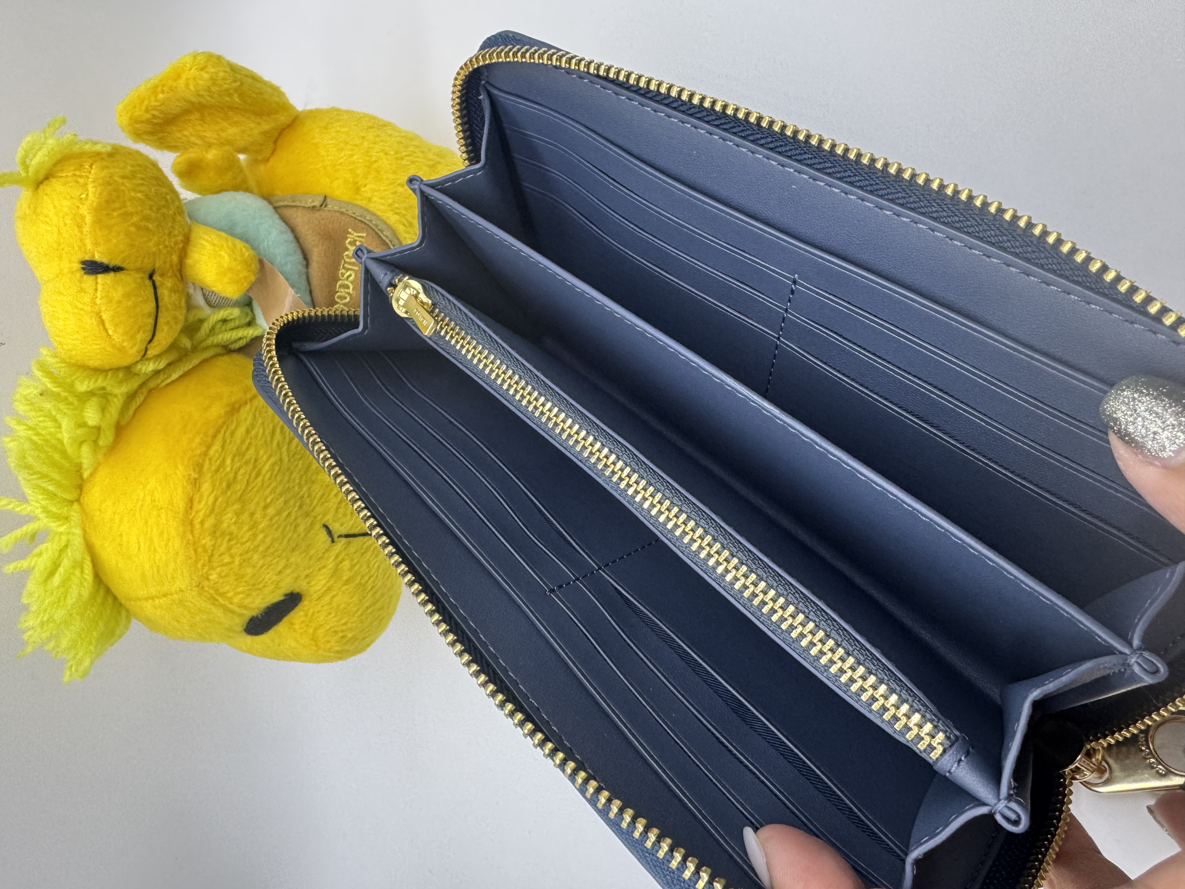 ✈️🇨🇦🇺🇸襟磨嘅牛仔布Coach outlet Zip Around Pattern C 長銀包現貨💙🤗