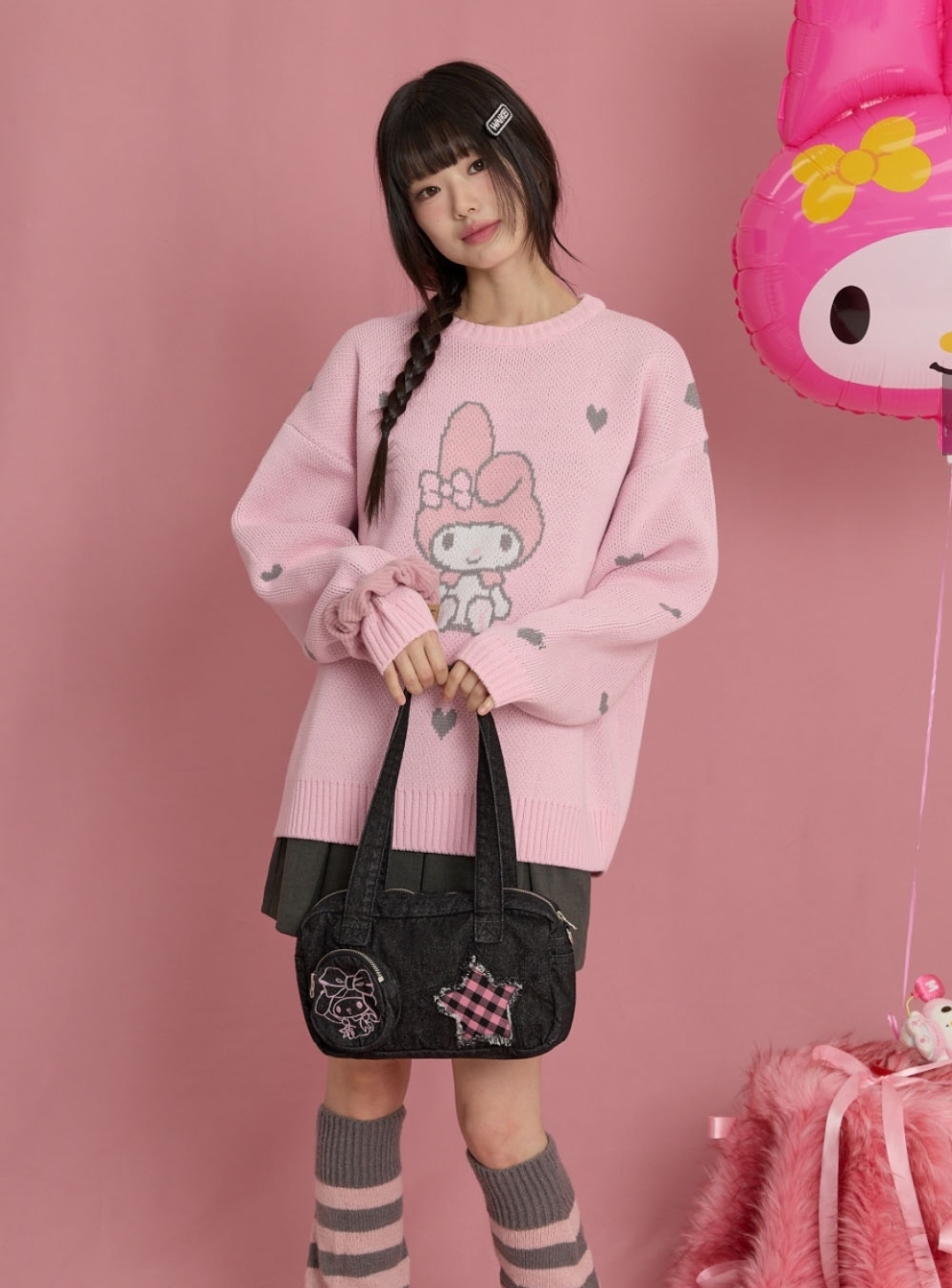 Waikei × My Melody 牛仔Shoulder Bag