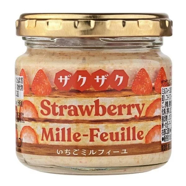 日本季節限定🍓酥脆草莓千層酥抹醬 110g