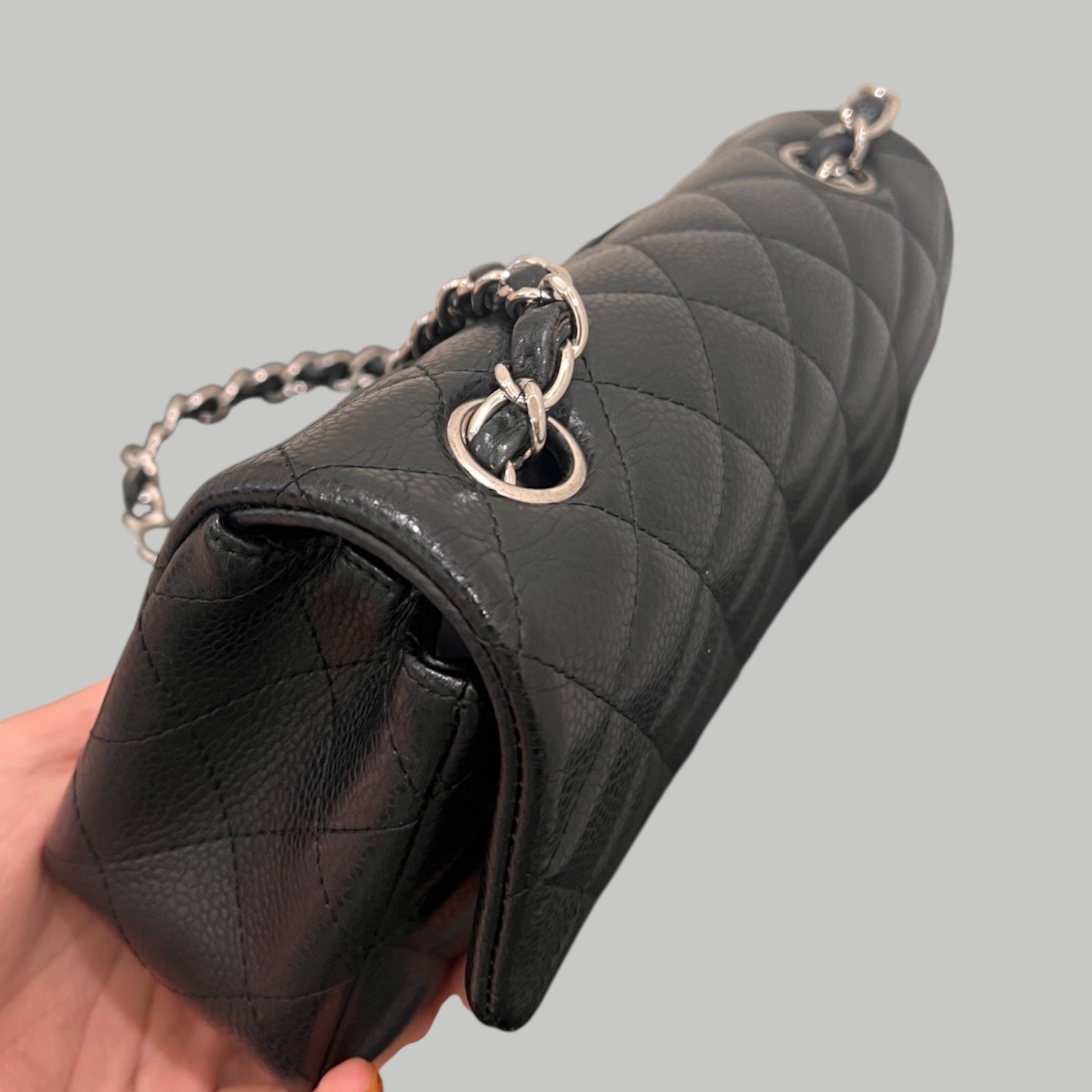 Chanel Caviar 20cm 銀扣