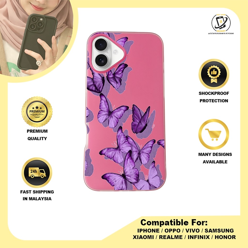 JELLY CASE PHONE FOR IPHONE - DESIGN BUTTERFLY A