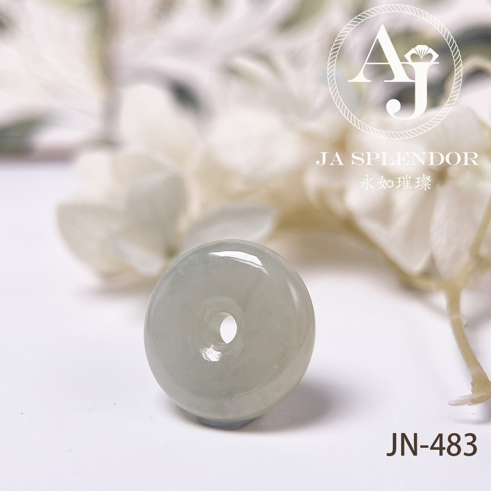 JN-477/483/488 天然翡翠A玉 冰潤雪梨黃小平安扣