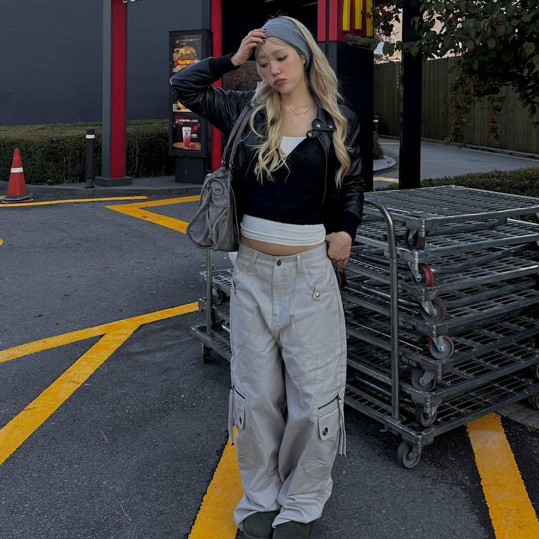 🇰🇷訂購｜FANCY CLUB｜Cross Pocket Cargo Pants 4色