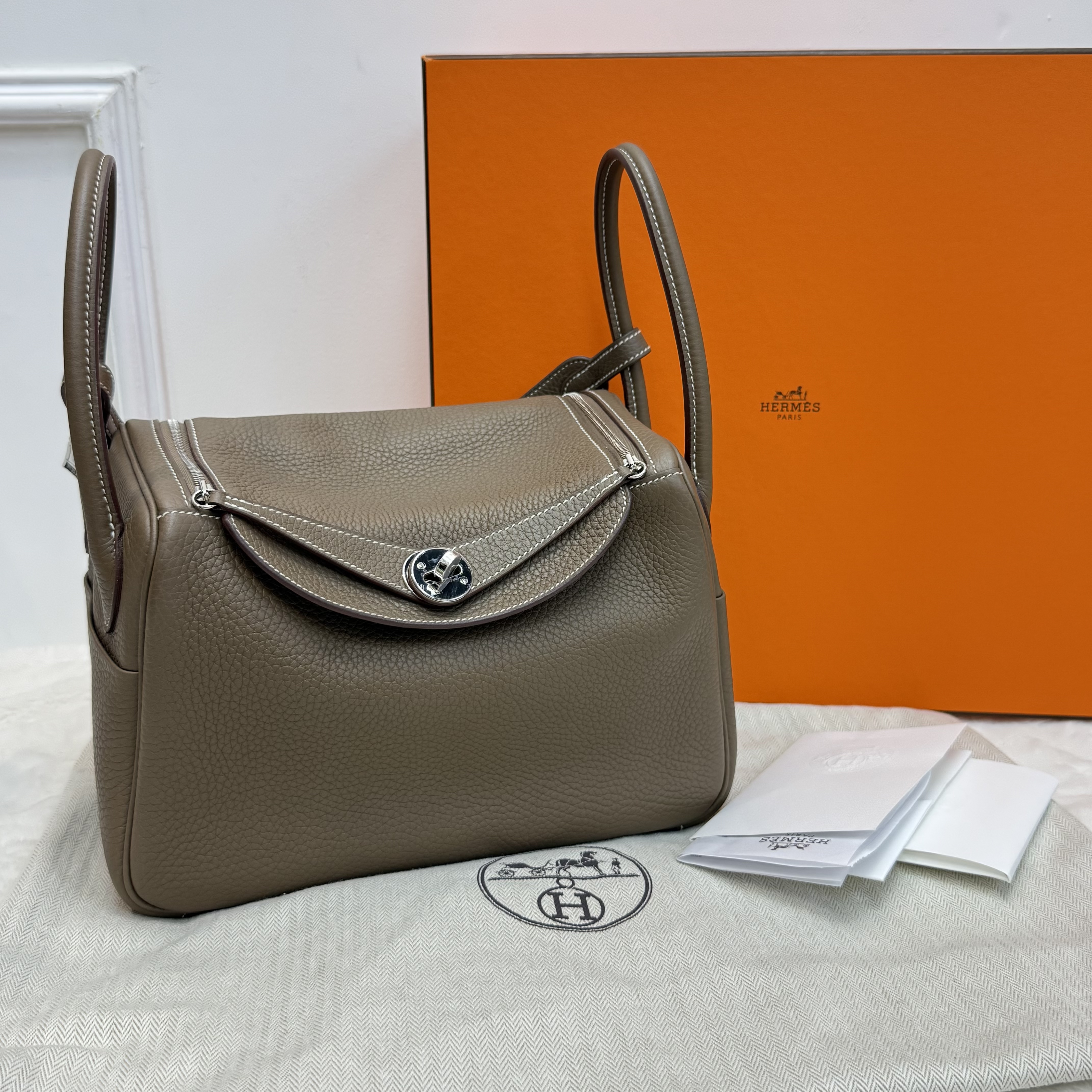 Full set Hermes Lindy 26 大象灰TC皮