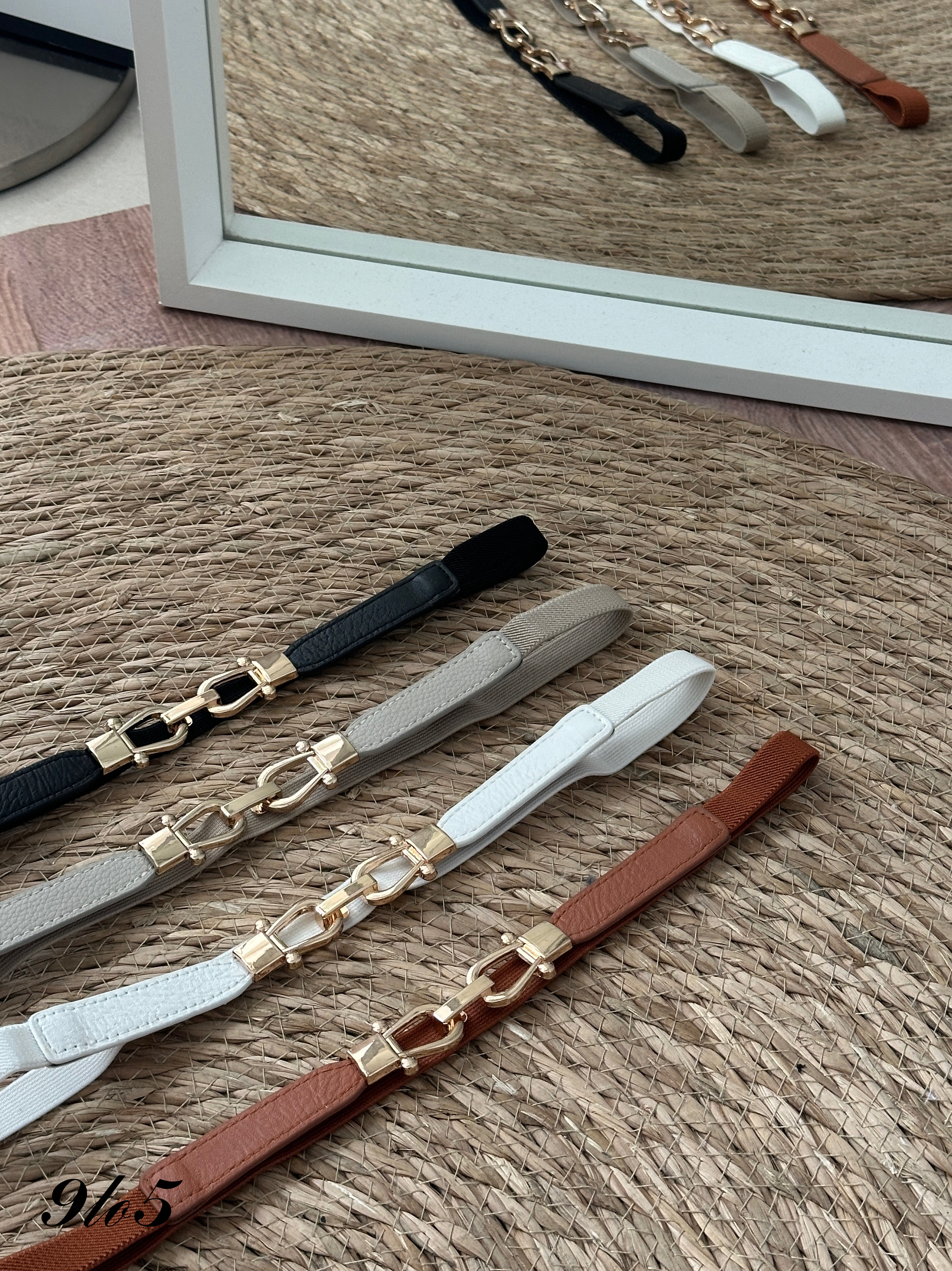 B0115 Buckle Elastic Belt - 4 Colors 