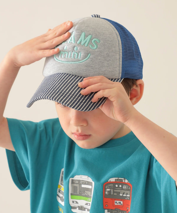 🇯🇵預訂 日本直送🇯🇵Beams Mini四色標誌刺繡微笑拼色網眼帽