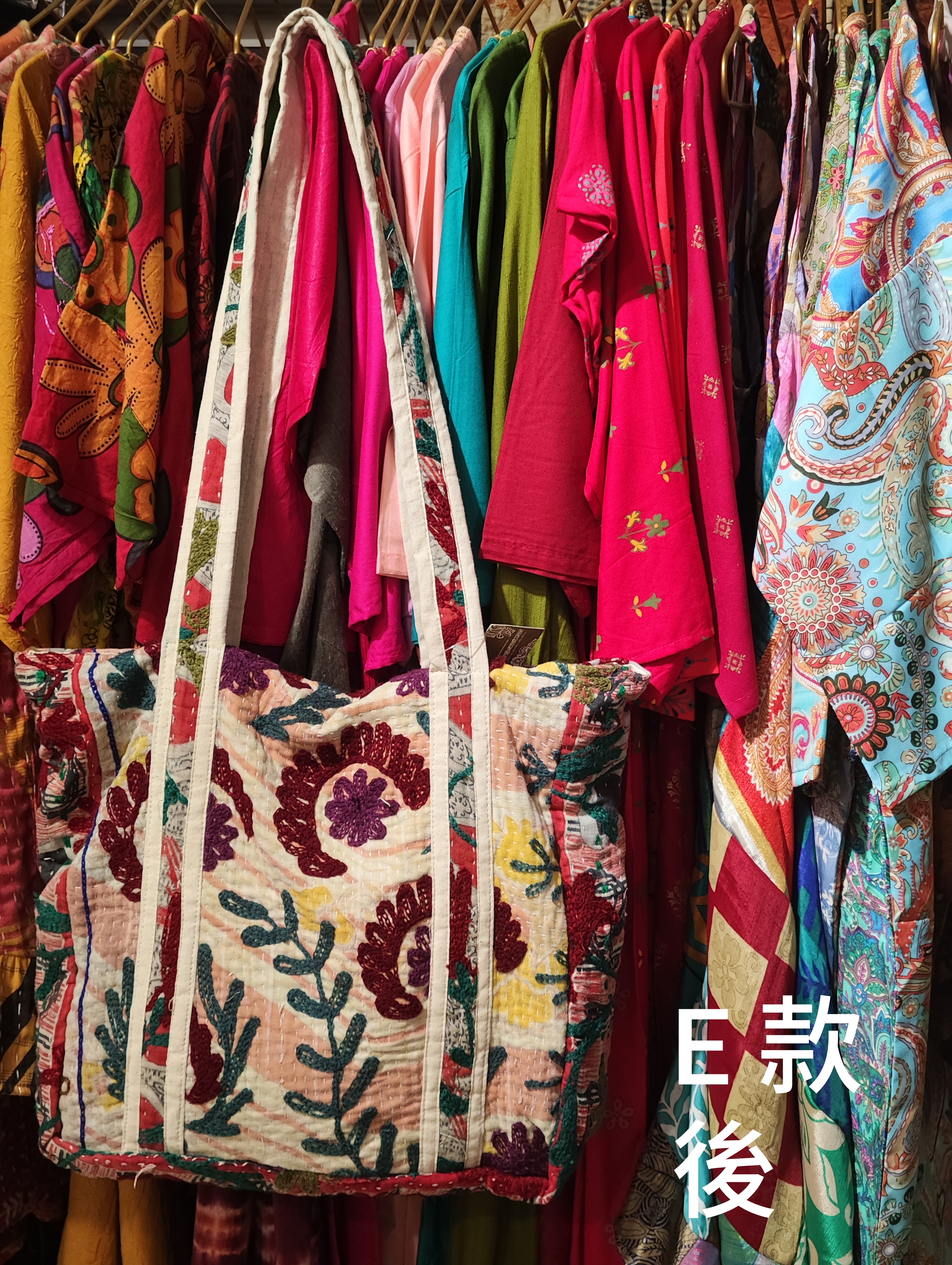 印度古布剌繡 tote bag