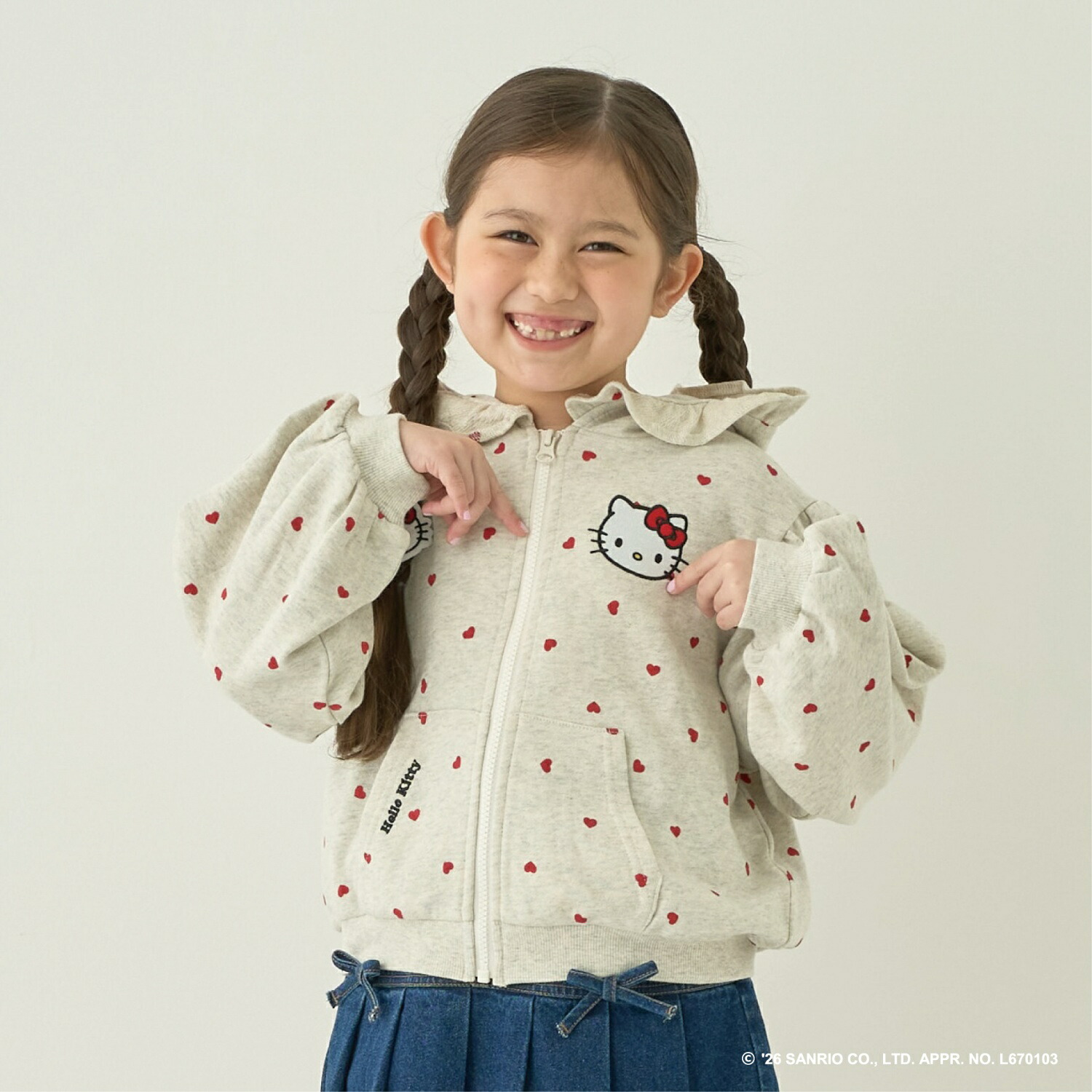 🆕【⭐訂購⭐】🇯🇵日本直送 🌀#Sanrio 刺繡 荷葉邊 連帽外套［3款選］🌀 [ELIA-0020][261005]