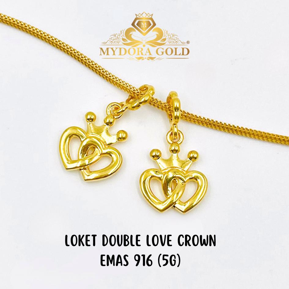 MYDORA Loket Double Love Crown (5G) l EMAS 916/22K