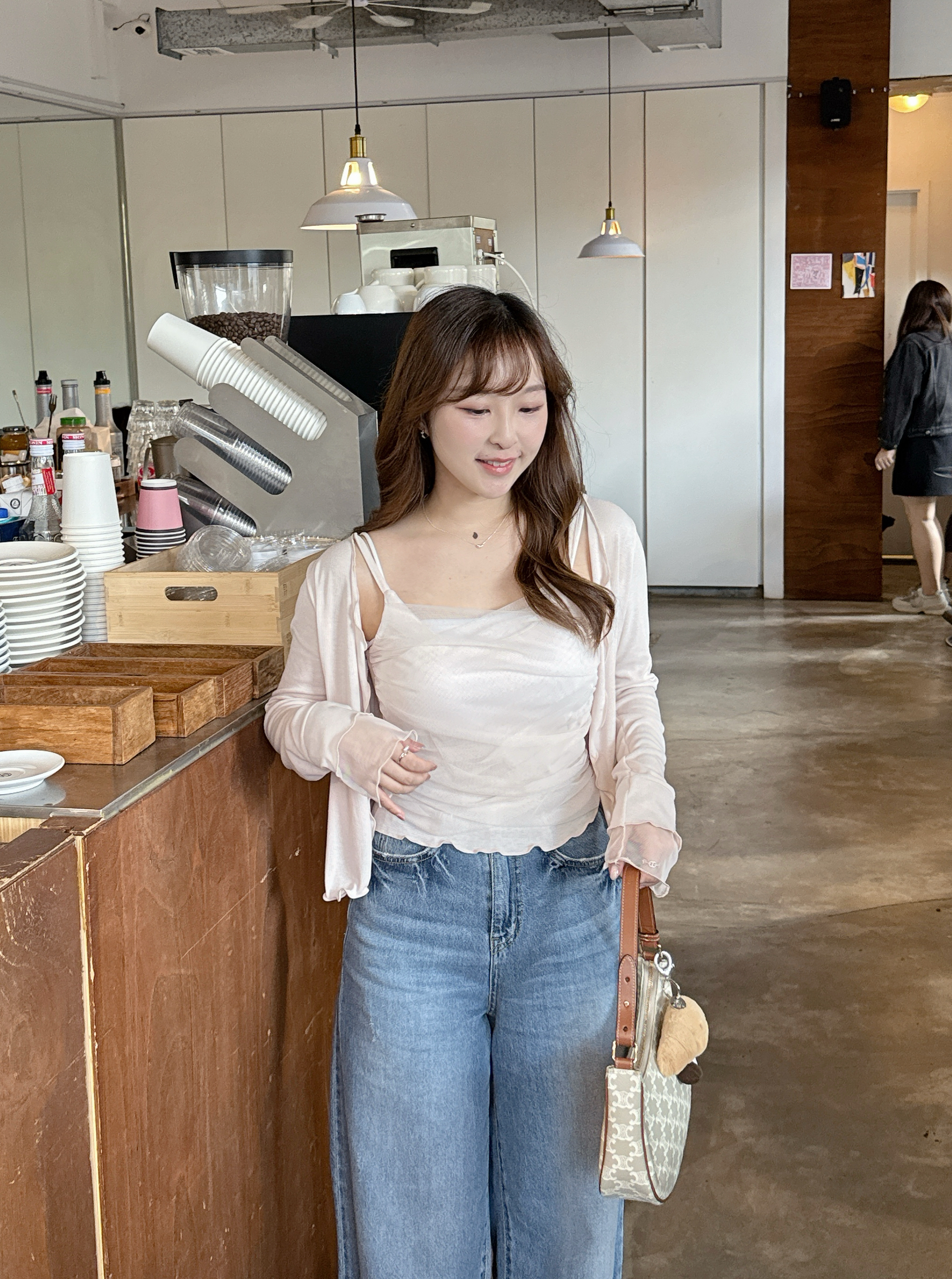 【直播追加款】附內墊！輕薄網紗吊帶套裝