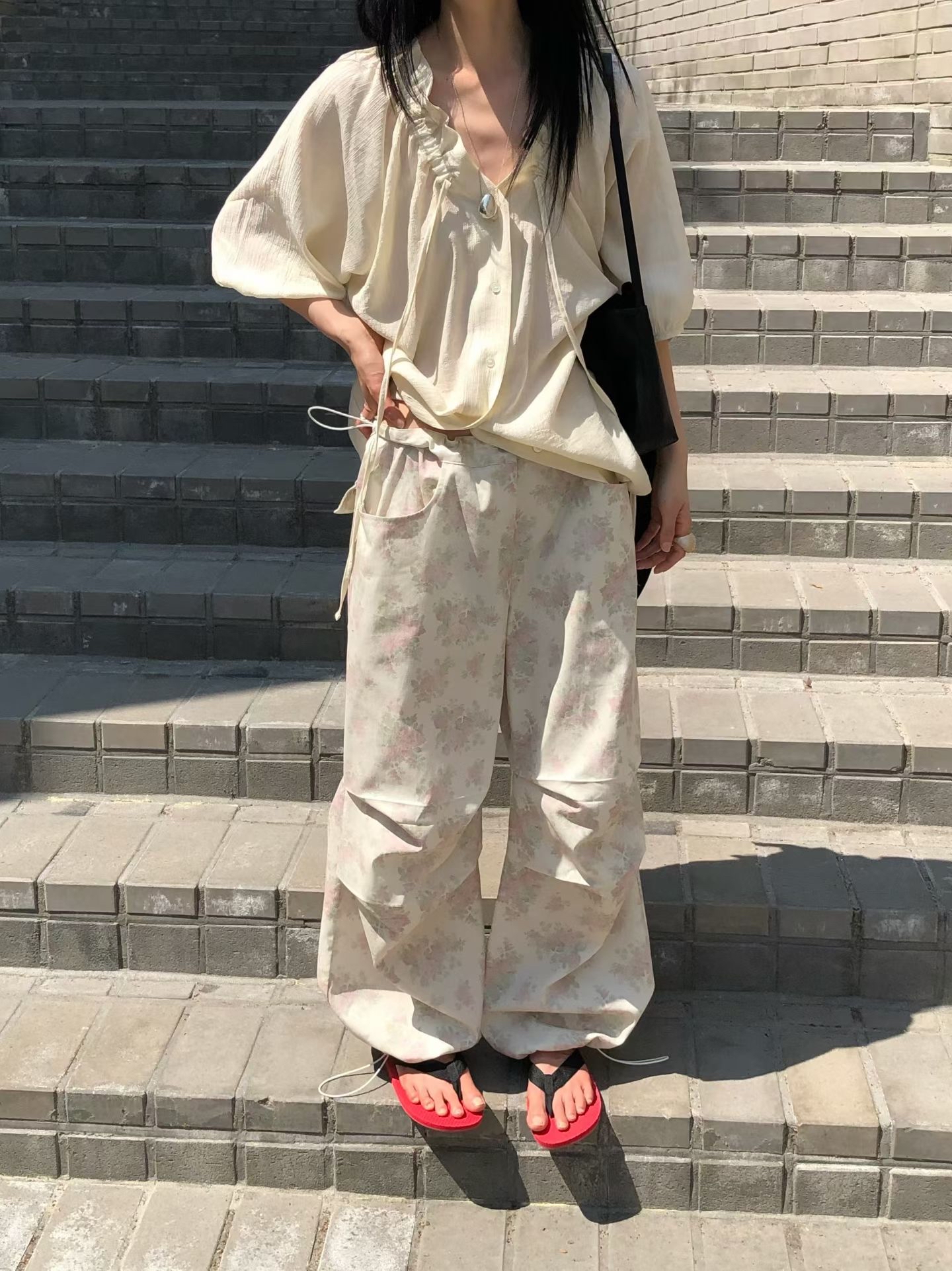 221331 摺邊領短袖恤