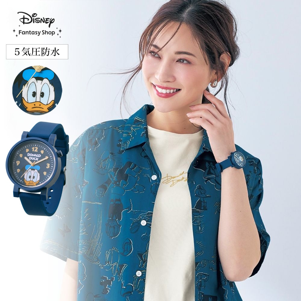 🆕【⭐訂購⭐】🌀 🇯🇵 日本直送 Disney #Donald 5ATM 防水 夜光針 腕錶 🌀[ELCD- 0274][260429]