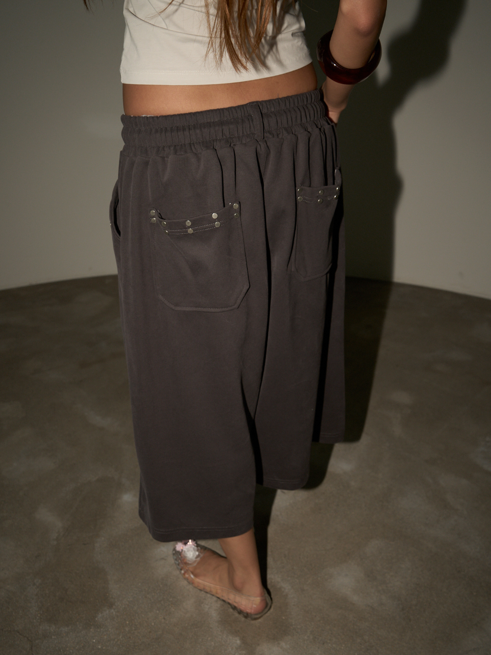 ⁠Studded Pocket Bermuda Pants