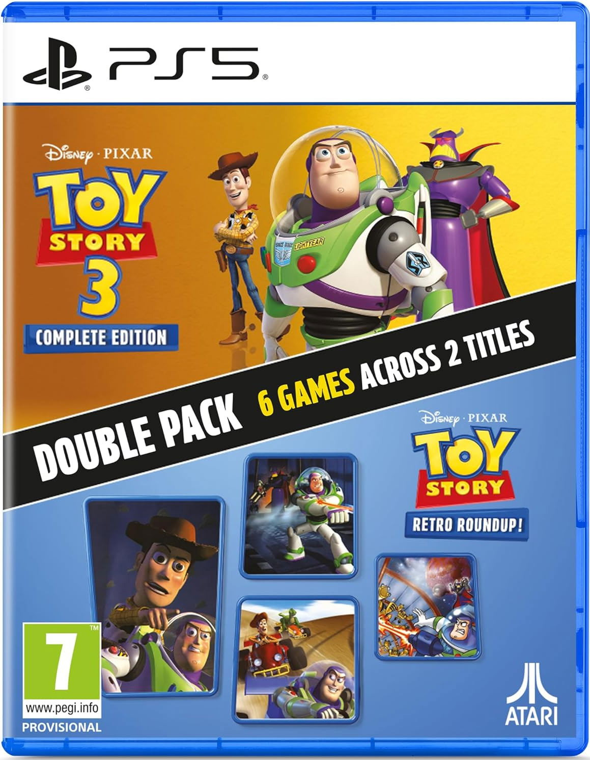 【預售 29/10】PS5 玩具總動員：復古合輯 & 玩具總動員3：完整版 Toy Story: Retro Roundup! + Toy Story 3 Complete Edition Double Pack 中/英/日文  (英文封面) PO1251