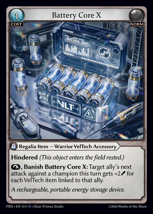 FOIL - Battery Core X / PRD-011 (R)