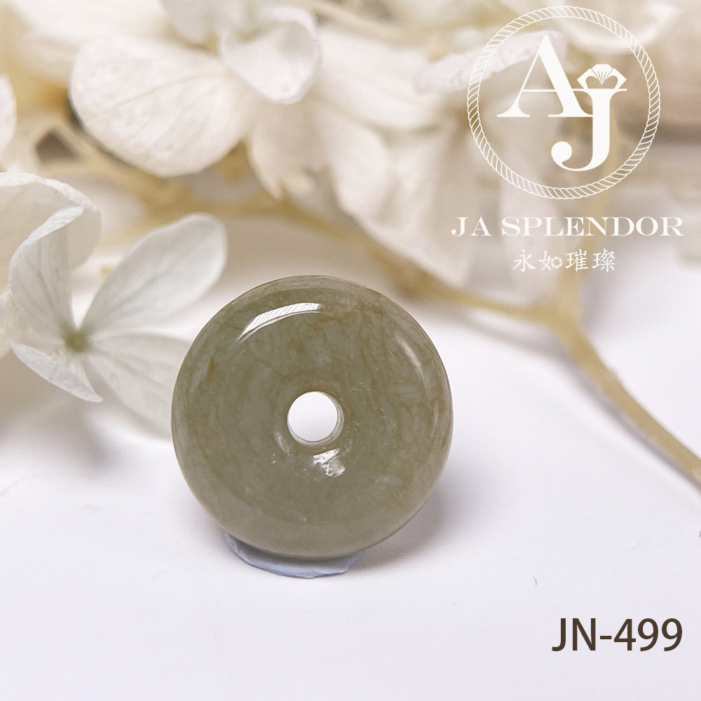 JN-486/487/499 天然翡翠A玉 冰潤大地黃小平安扣