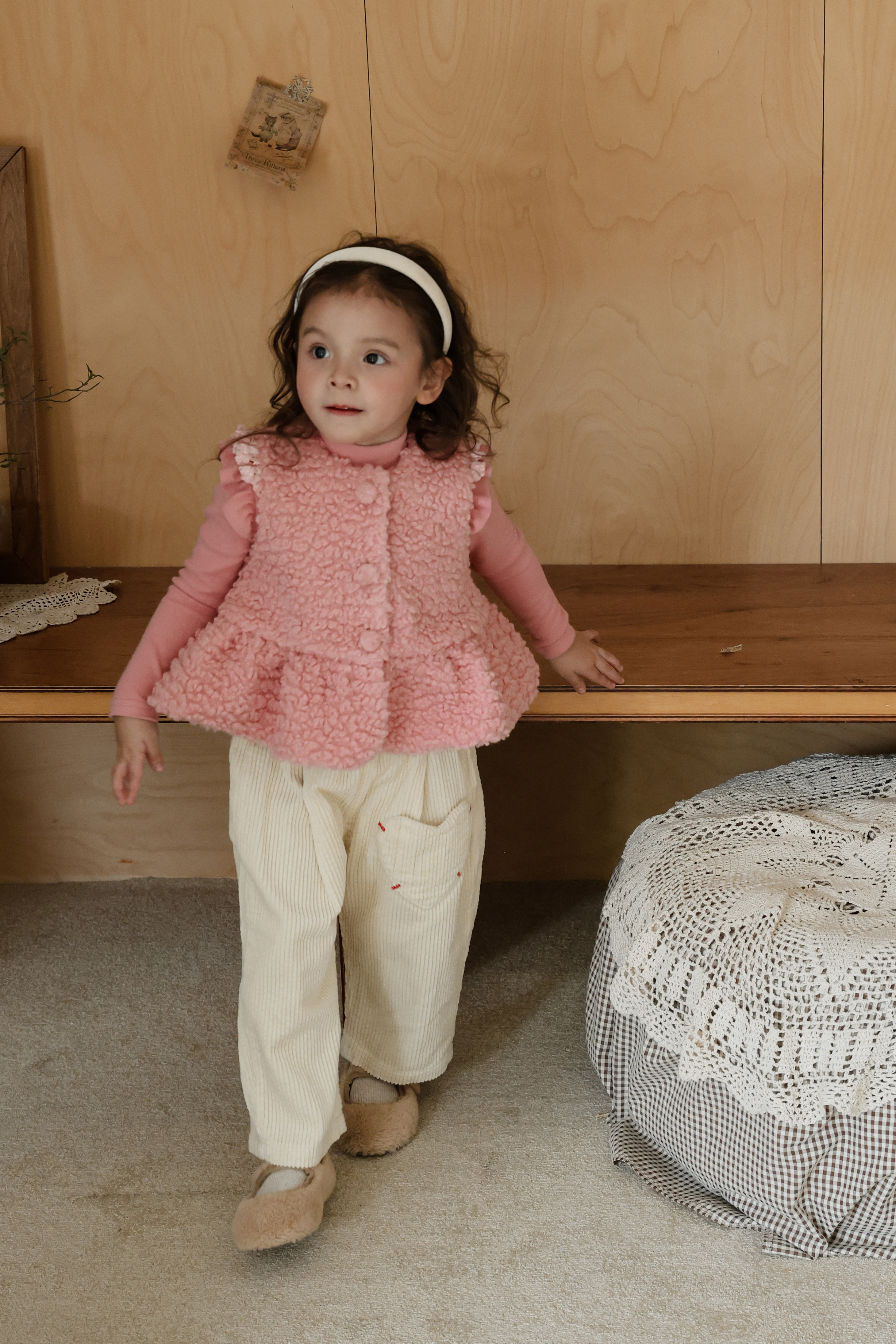 FLO | Pposong fur vest Pink