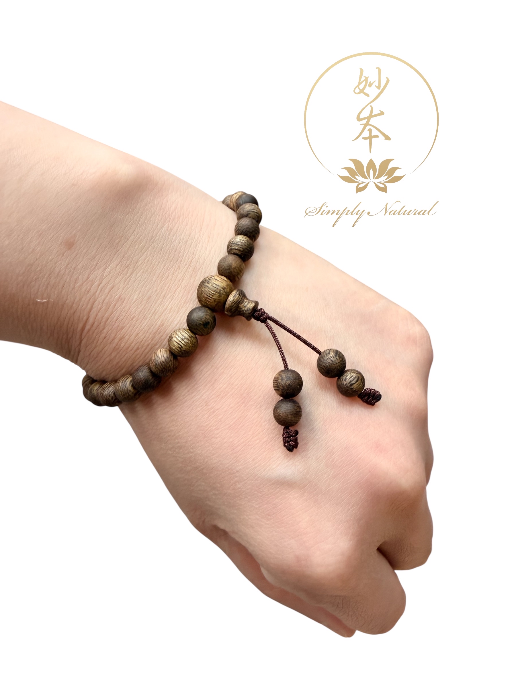 6mm 海南沉香手串 配：金剛杵（蓮師法會加持）