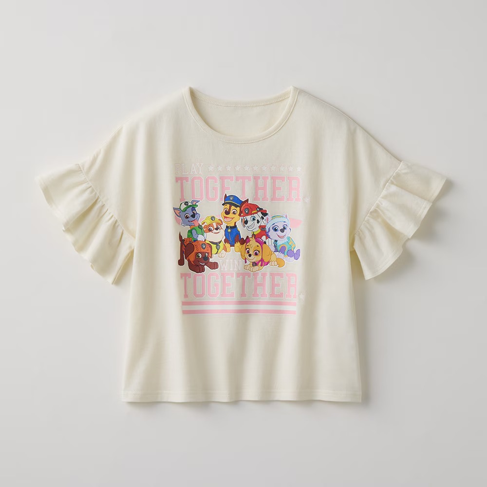 🆕【⭐訂購⭐】  🇯🇵日本直送 🌀#PawPatrol 荷葉邊袖 tee［2款選］🌀 [PLFA-0114] [260713]