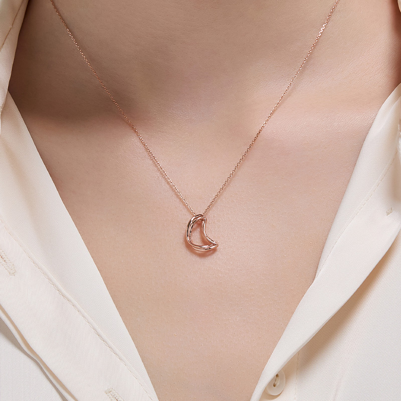 DIDIER DUBOT Signature D 玫瑰金頸鏈 (JDRNRWF14XX)