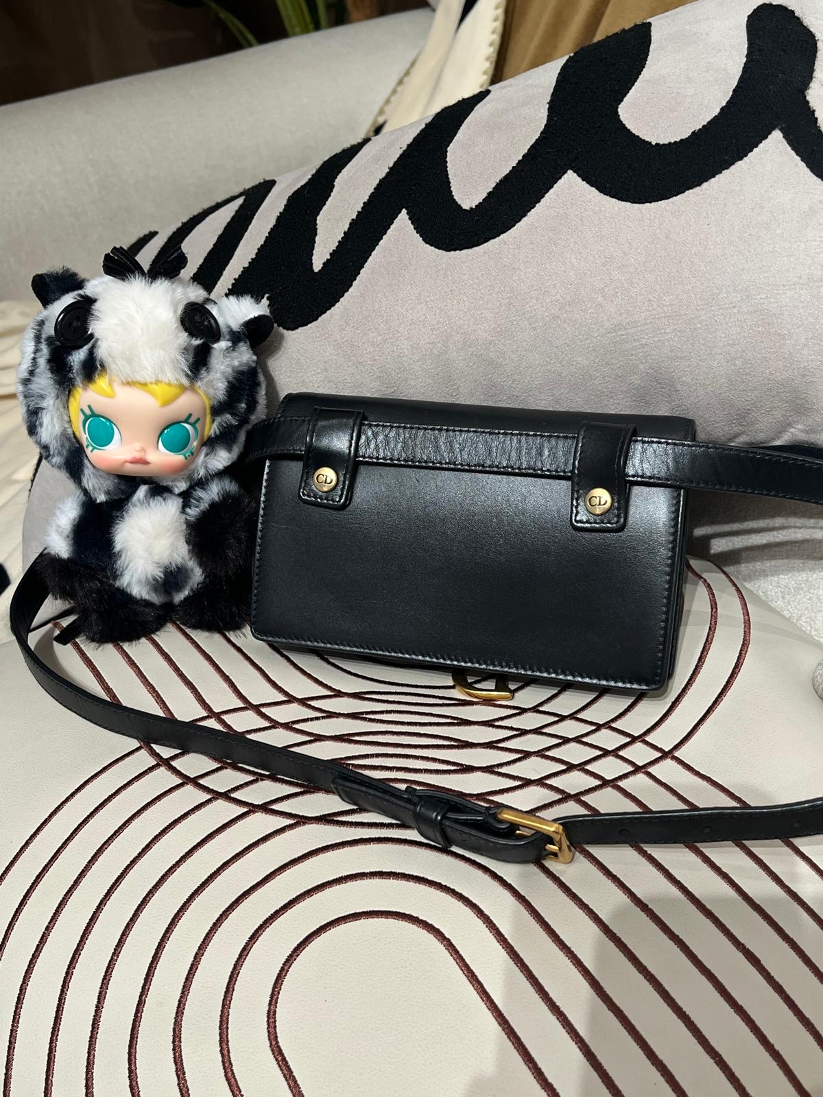 Dior Belt Bag 黑色金扣 100%Authentic, 93%New 