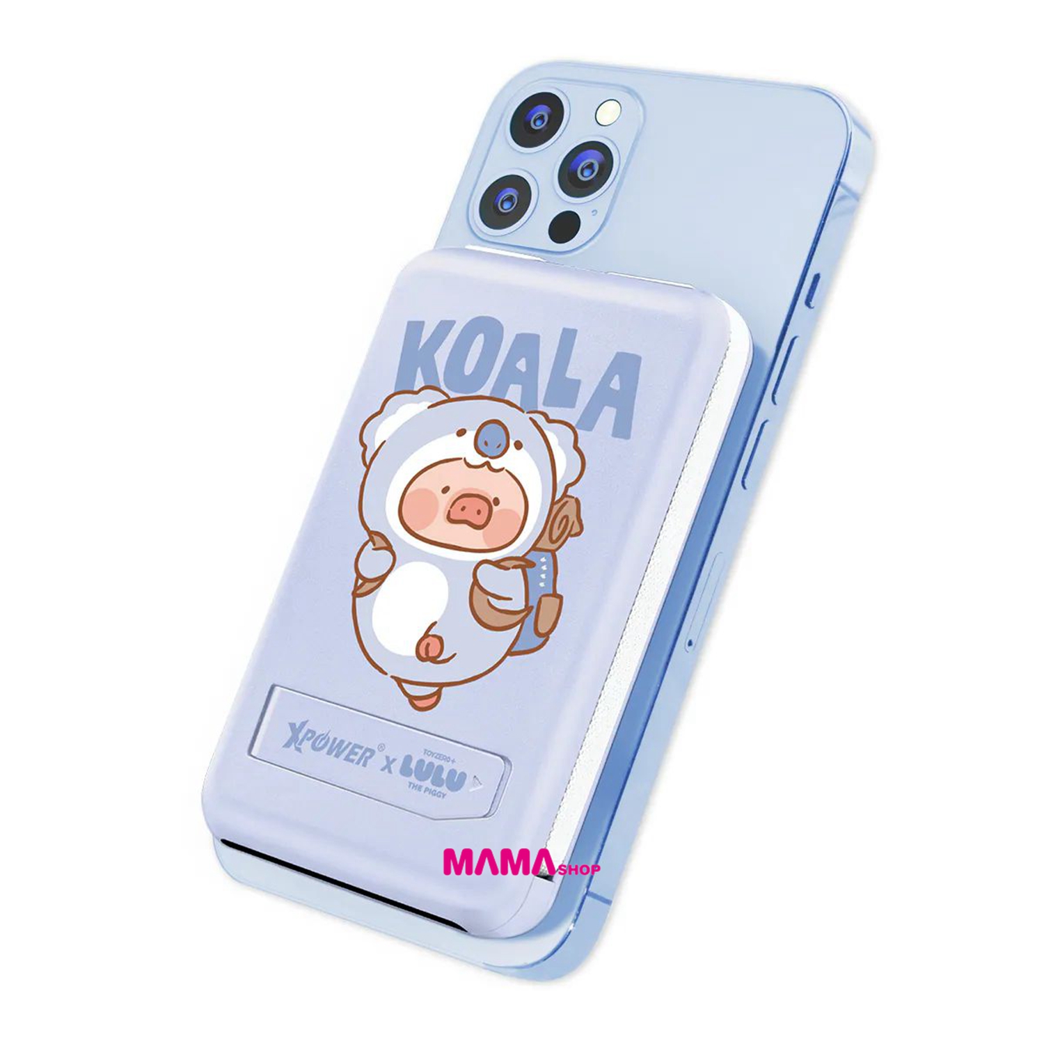 罐頭豬LuLu🐷M10C+ 6合1 10000mAh多功能迷你20W PD3.0+ 磁吸無線快充移動電源 (樹熊)