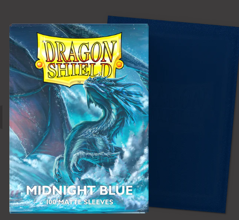 [Original] Dragon Shield Card Sleeves Matte Standard Size (100 pcs) -MIDNIGHT BLUE