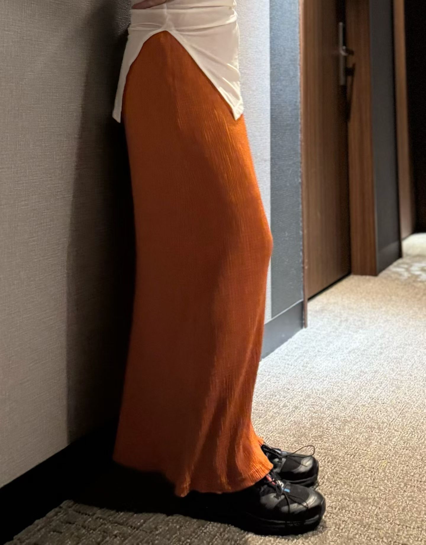 C25 免燙樹枝紋魚尾裙