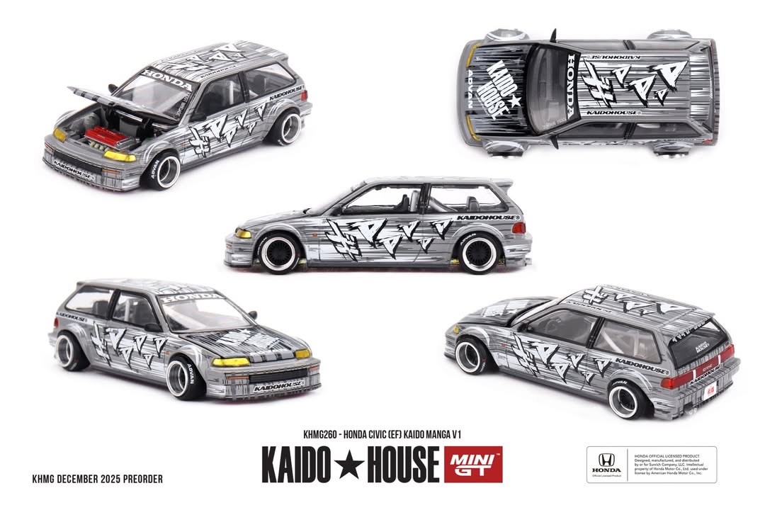 Kaido House 1/64 Honda Civic (EF) Kaido Manga V1 - KHMG260