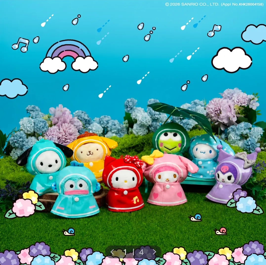 [ 韓國 Sanrio ]  Olive Young x Sanrio Rainy Day 雨天公仔系列