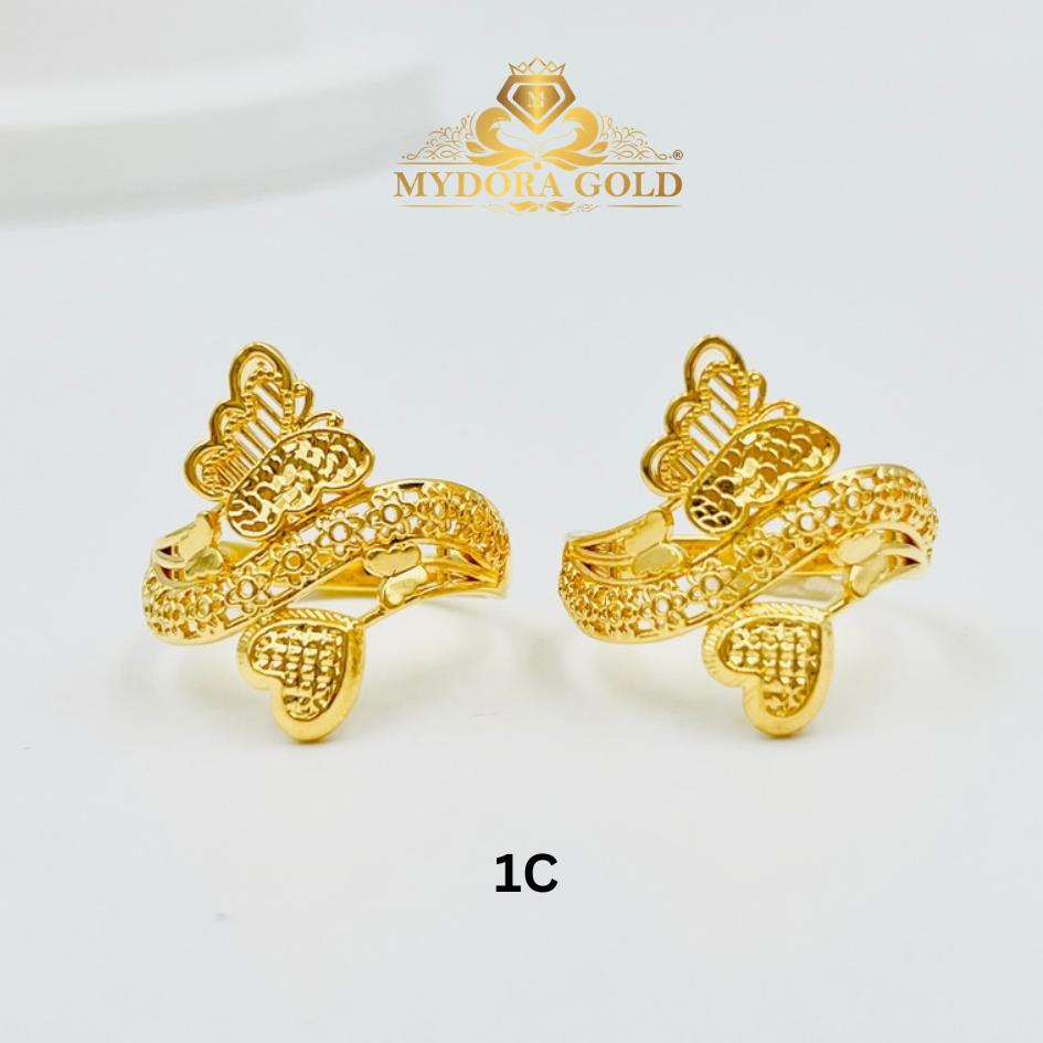 MYDORA Cincin Rama-rama Love Wave (5G) l EMAS 916/22K