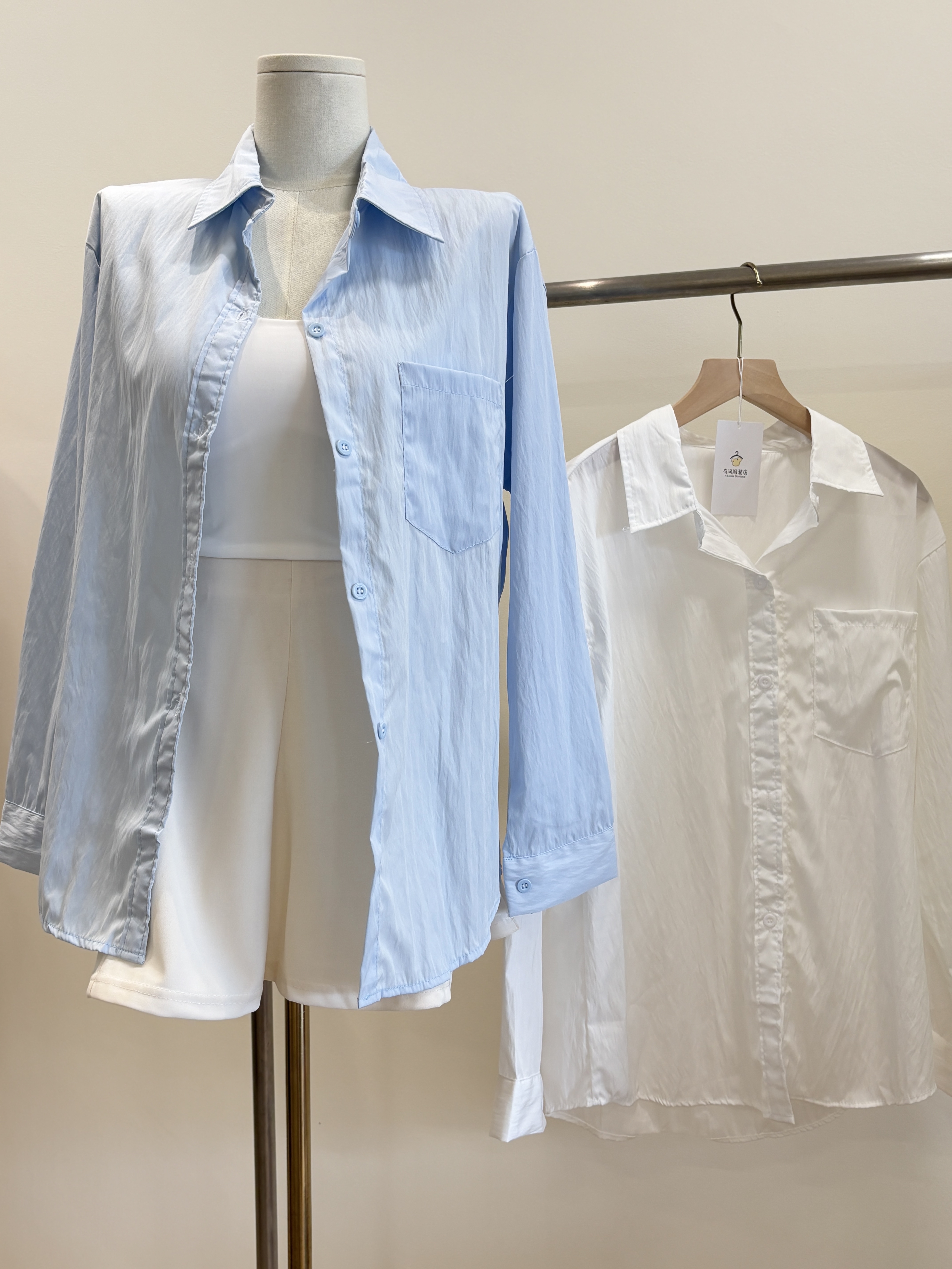 冰凉冰丝薄款衬衫外套